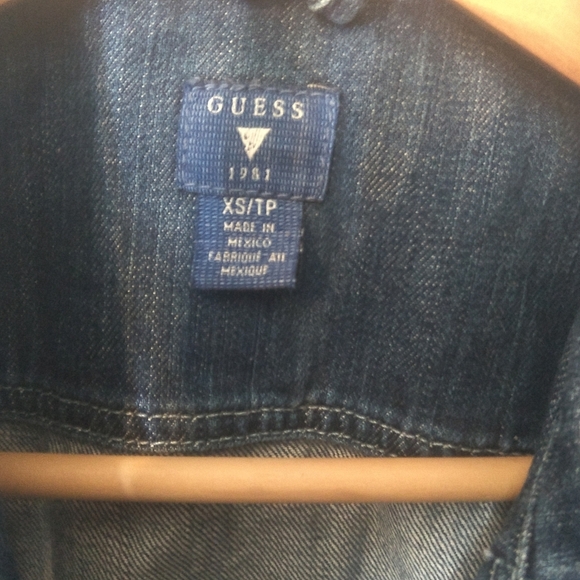Guess Vintage Moto jean vest XS - Picture 5 of 5